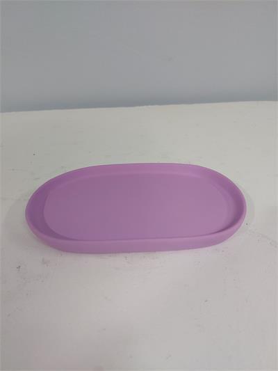 Bandeja Fosca Oval Lilás Alt2Cm 12Cm X 20Cm - BB Festas Aluguel 