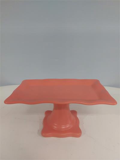Porta Doce Retangular Babado Coral 13Cm Alt 27Cm Comp X 16Cm Larg - BB Festas Aluguel 