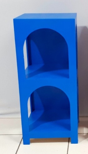 Nincho Arco Vazado Duplo Azul Escuro 90Cm Alt X 45Cm X 45Cm  - BB Festas Aluguel 