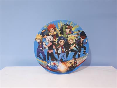 Painel Sublimado Redondo Bey Blade 60Cm - BB Festas Aluguel 