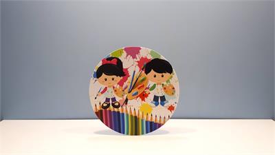 Painel Sublimado Redondo Artes 60Cm - BB Festas Aluguel 