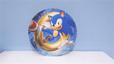 Painel Sublimado Redondo Sonic 60Cm - BB Festas Aluguel 