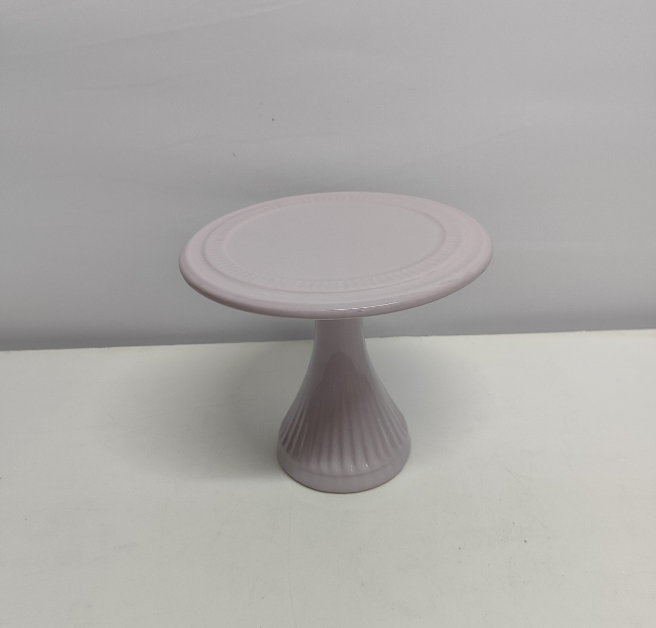 Porta Doce Médio Alto Lilás 20Cm Alt X 23Cm Diametro  - BB Festas Aluguel 