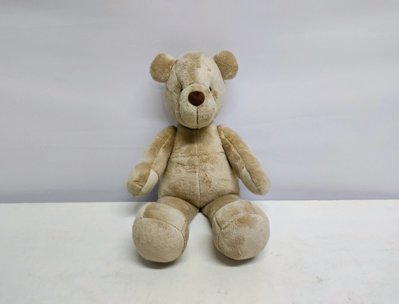 Urso de Pelúcia Marrom Claro (Chá Baby) - BB Festas Aluguel 