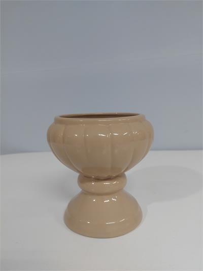 Vaso Garden Redondo P Bege 14Cm X 11Cm - BB Festas Aluguel 