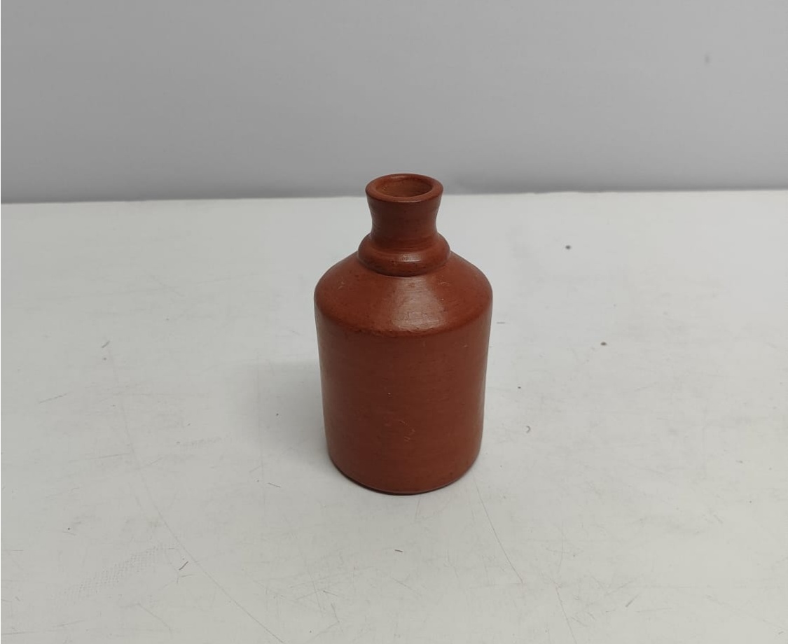 Vaso de Barro P 13Cm Alt X 8Cm Diametro - BBFestasAluguel 