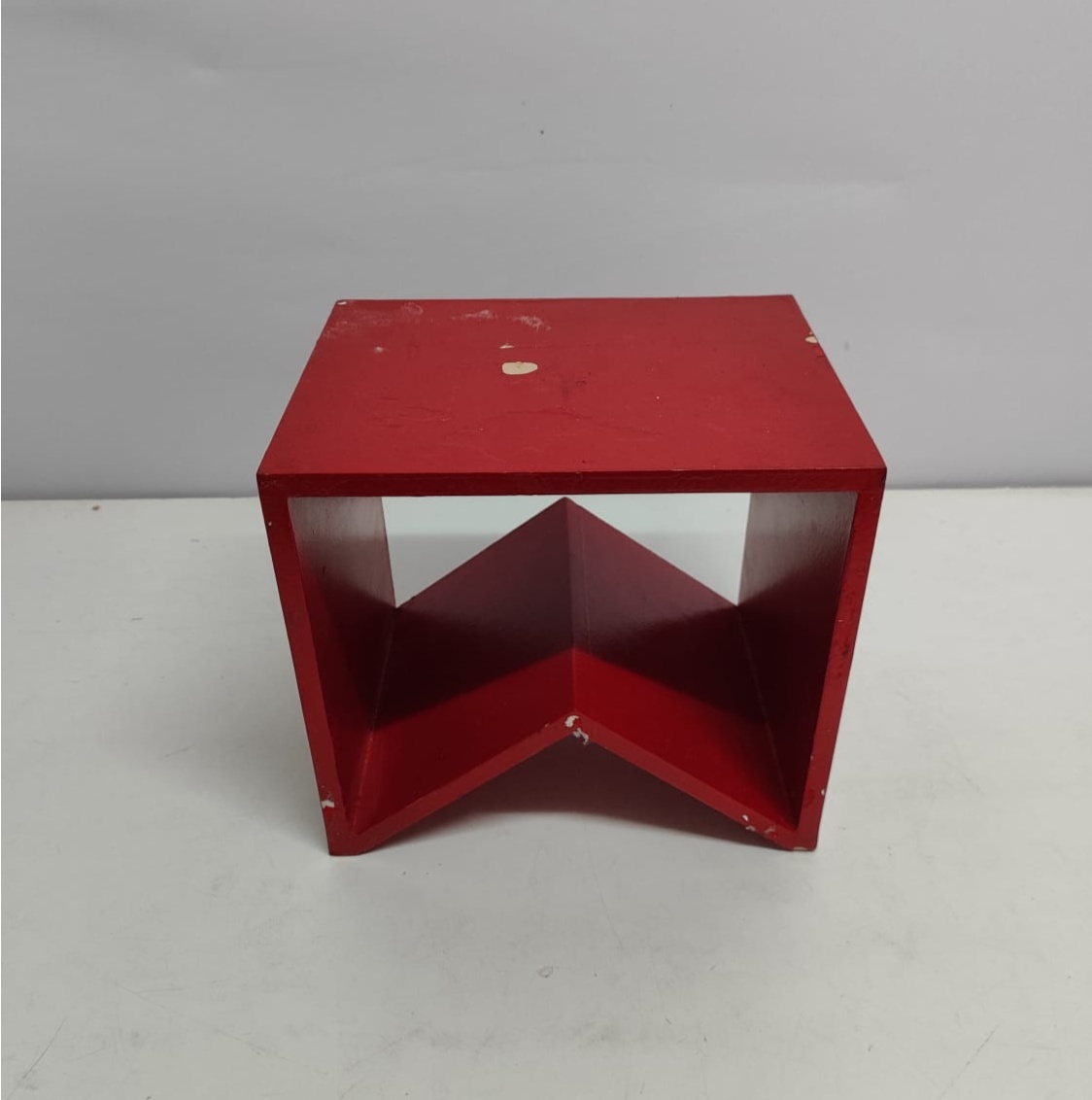 Bandeira Junina Mdf Vermelho (São João) 20Cm Alt X 23Cm Larg X 17Cm Comp - BBFestasAluguel 