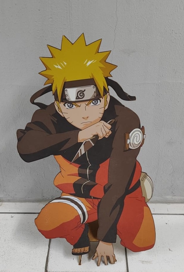 Totem de Chão Naruto 1M X 48Cm  - BB Festas Aluguel 
