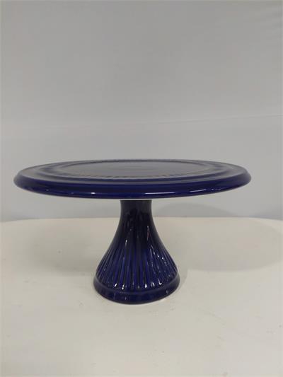 Porta Doce Alto Azul Royal 17Cm X 30Cm Diametro - BB Festas Aluguel 