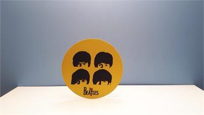Painel Sublimado Redondo the Beatles Real 60Cm - BB Festas Aluguel 