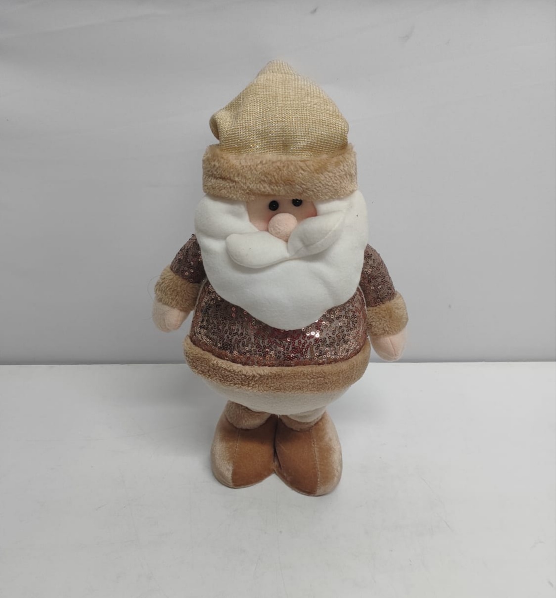 Feltro Papai Noel Roupa Dourada G (Natal) - BBFestasAluguel 