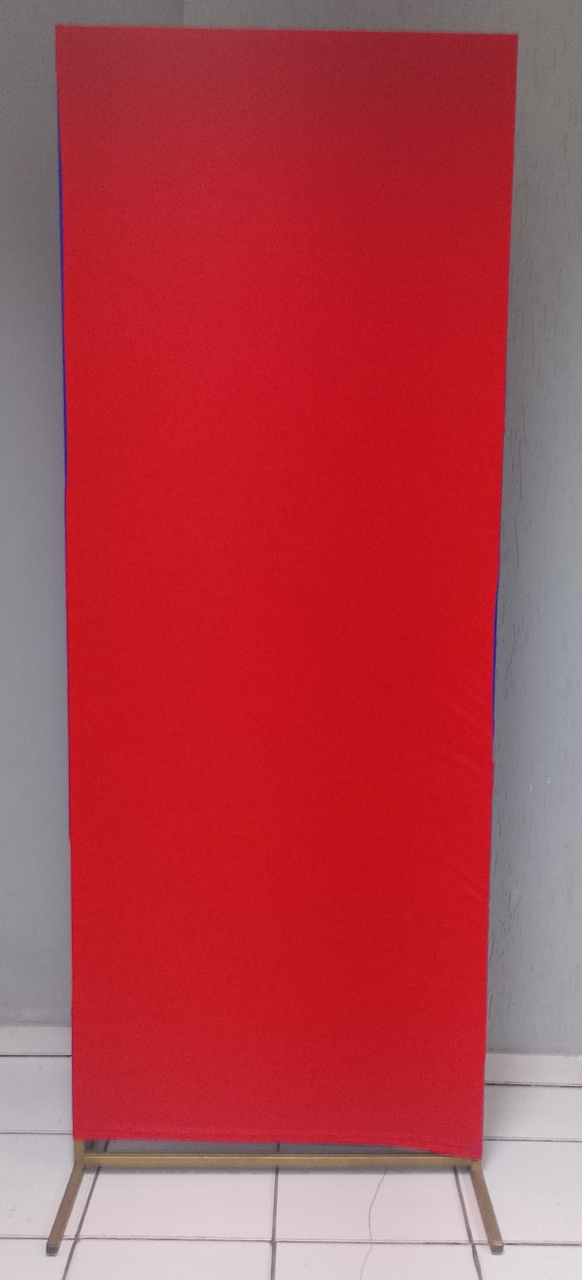 Tecido Retangular Lateral Liso Vermelho & Azul (Bb Festas) 1,90M Alt. X 80Cm Larg - BBFestasAluguel 