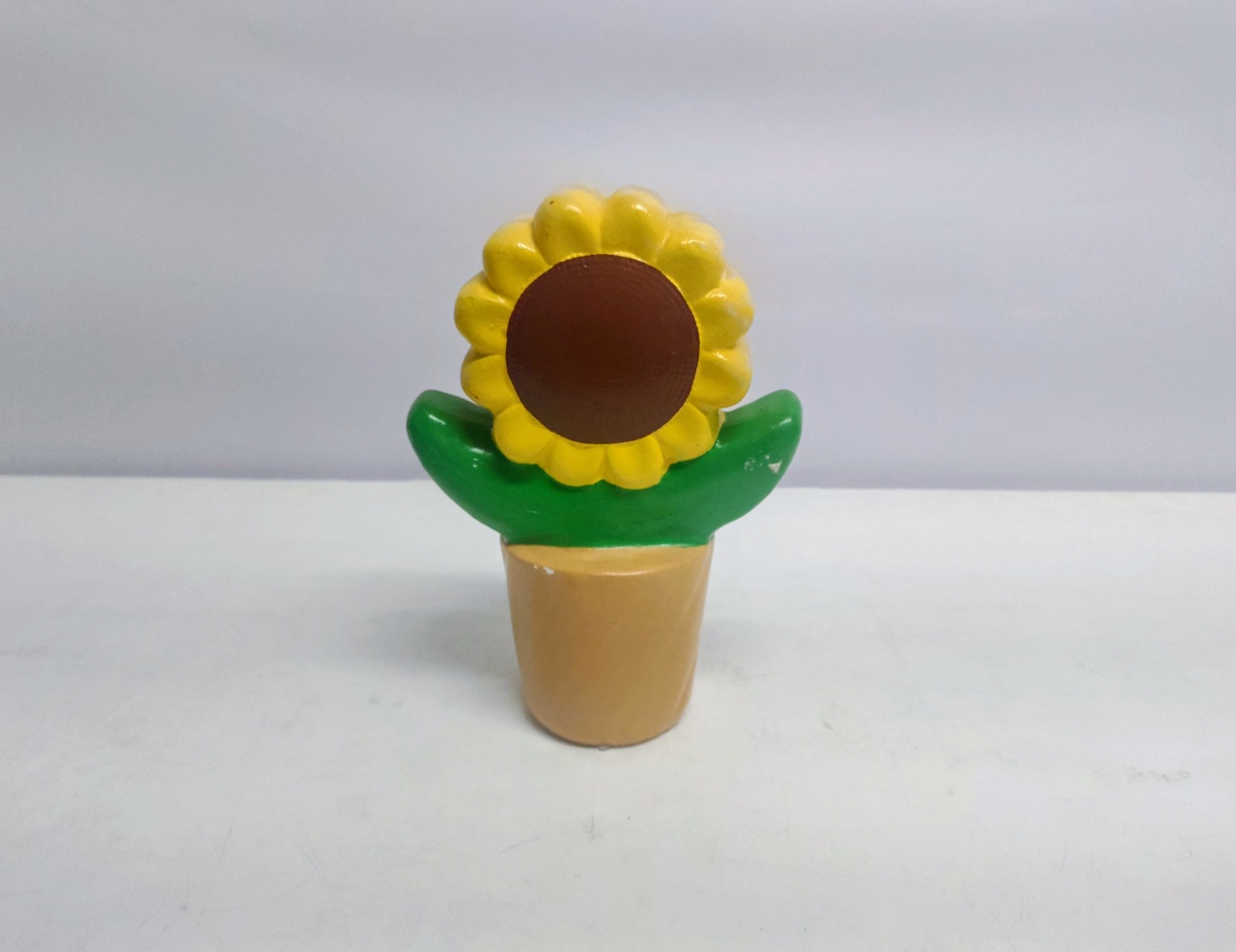 Girassol Em Vaso Decorativo 21Cm Alt X 15Cm Larg X 9Cm Comp  - BB Festas Aluguel 