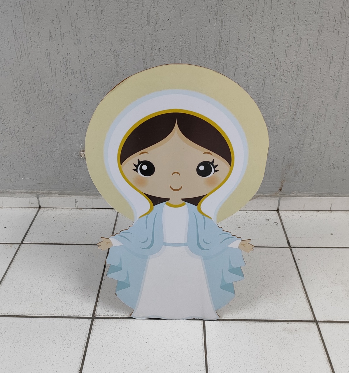 Totem de Chão Nossa Senhora da Conceição Aparecida 80Cm X 45Cm  - BB Festas Aluguel 
