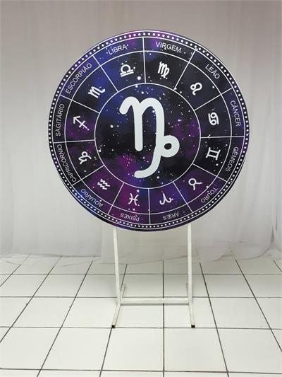 Painel Sublimado Redondo Signos 1,30Cm - BB Festas Aluguel 