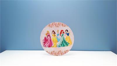 Painel Sublimado Redondo Princesas da Disney 60Cm - BB Festas Aluguel 