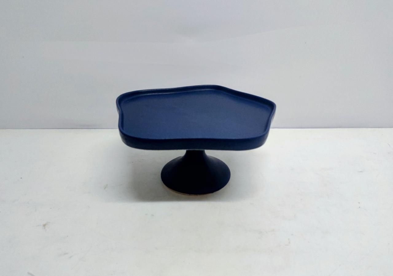 Porta Doce Celebration Estrela/M Azul Marinho Fosco 15Cm Alt X 30Cm Diametro  - BB Festas Aluguel 