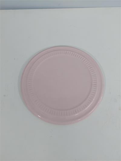 Prato Trabalhado Para Suporte Boleira/P Rosa Claro  23Cm - BB Festas Aluguel 