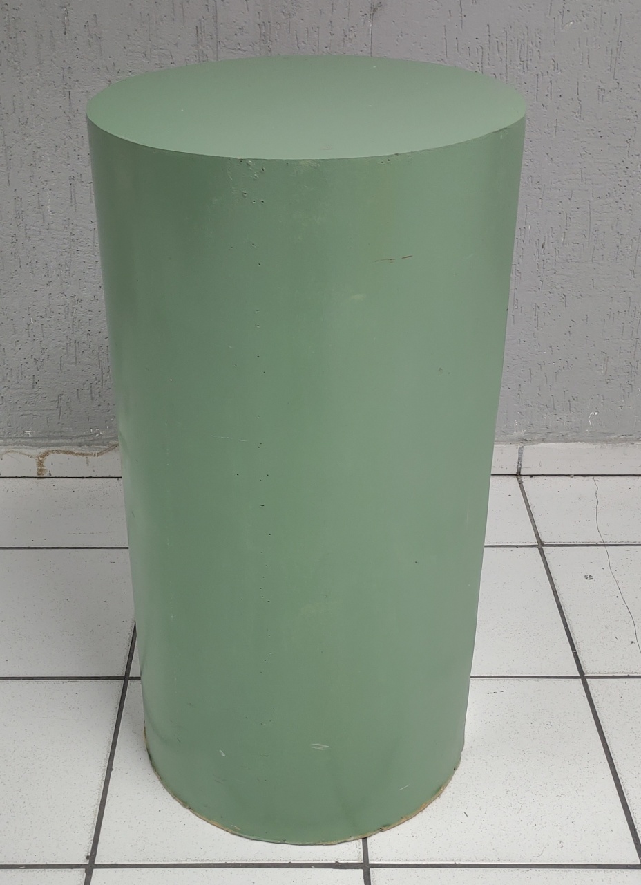 Cilindro Mdf Verde Eucalipto 90M Alt X 45Cm Diametro   - BB Festas Aluguel 