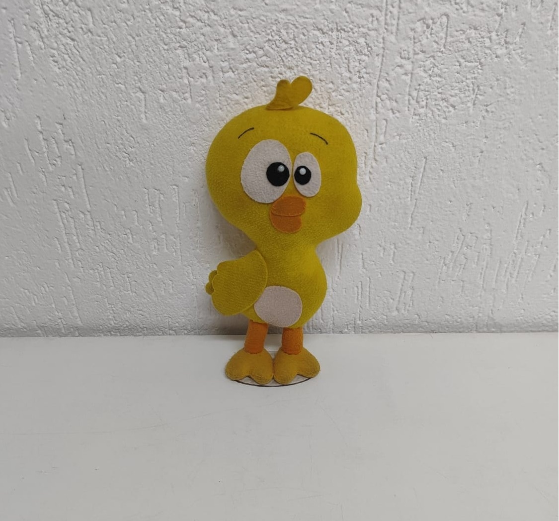 Feltro Pintinho Amarelo (Galinha Pintadinha) - BB Festas Aluguel 