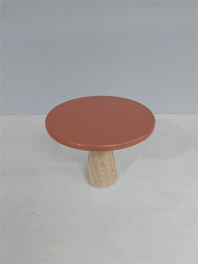 Porta Doce Mdf Liso Médio Pé Pino Terracota 16Cm X 20Cm - BB Festas Aluguel 