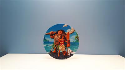 Painel Sublimado Redondo Moana 60Cm - BB Festas Aluguel 
