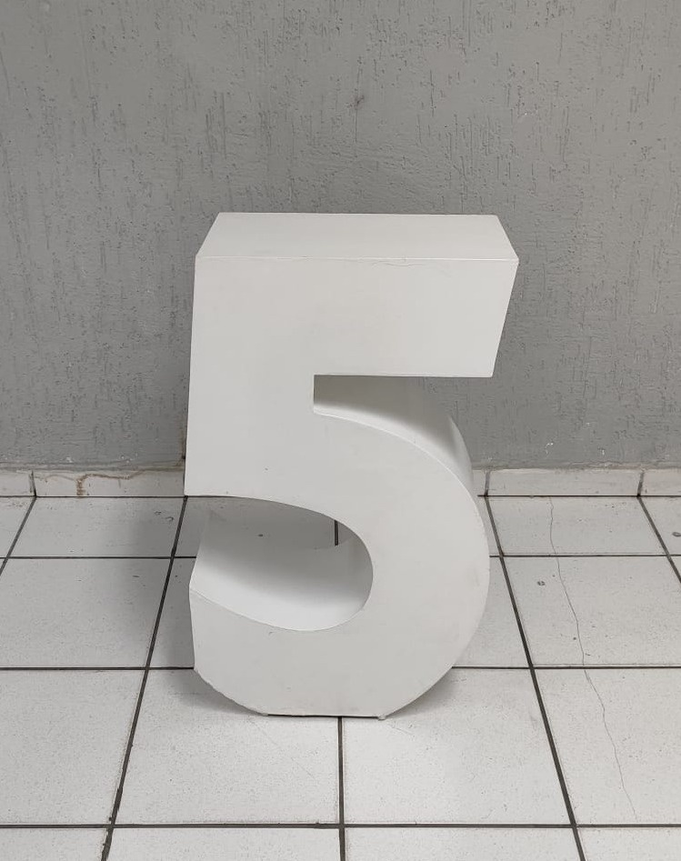 Número 5 Mdf 80Cm - BB Festas Aluguel 