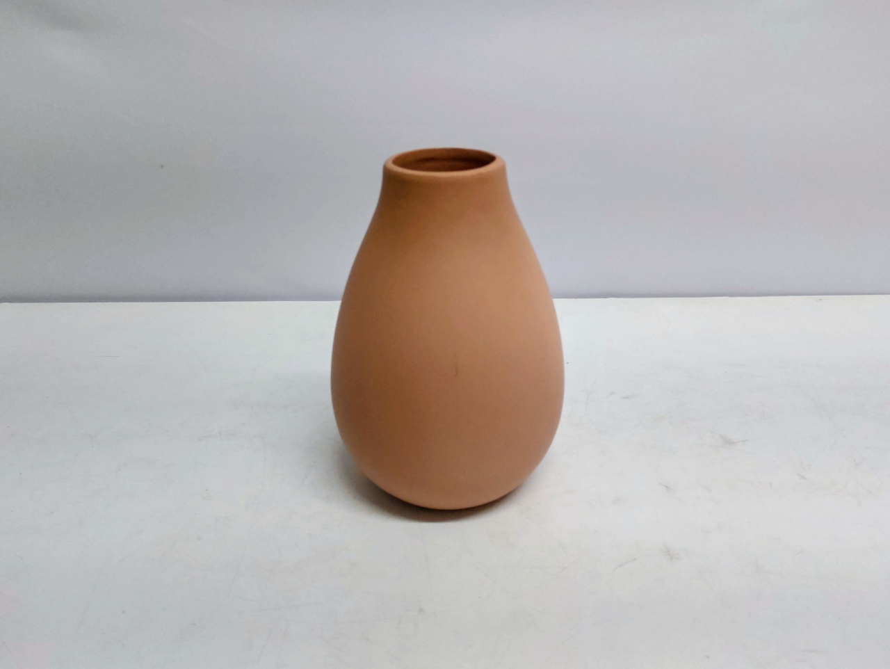 Vaso Arredondado Gota/P Salmão Fosco 20Cm Alt X 14Cm Diametro - BB Festas Aluguel 