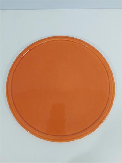 Prato Liso Para Suporte Boleira/M Laranja 30Cm - BB Festas Aluguel 
