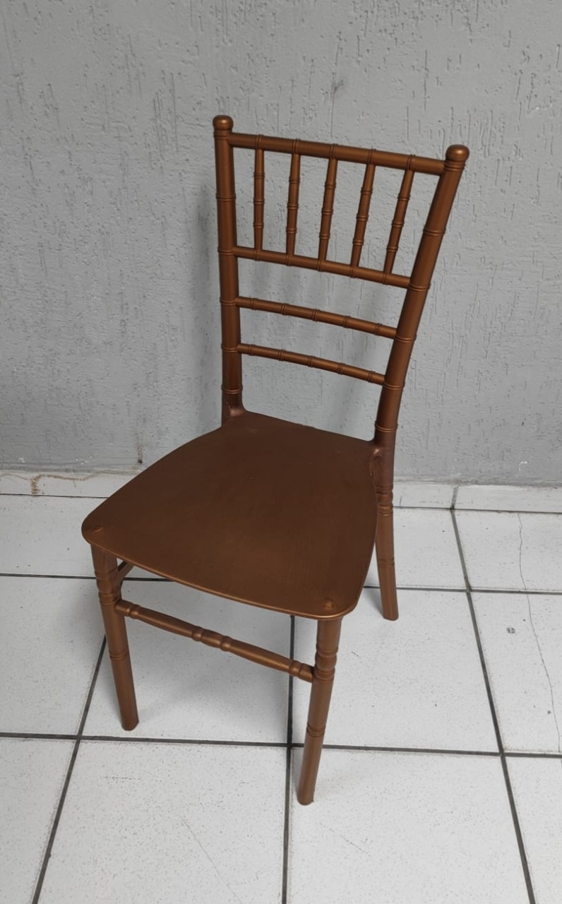 Cadeira Tiffany Rosê 85Cm Alt X 40Cm X 50Cm - BBFestasAluguel 