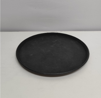 Bandeja de Garçom Preto 40Cm Diametro  - BB Festas Aluguel 
