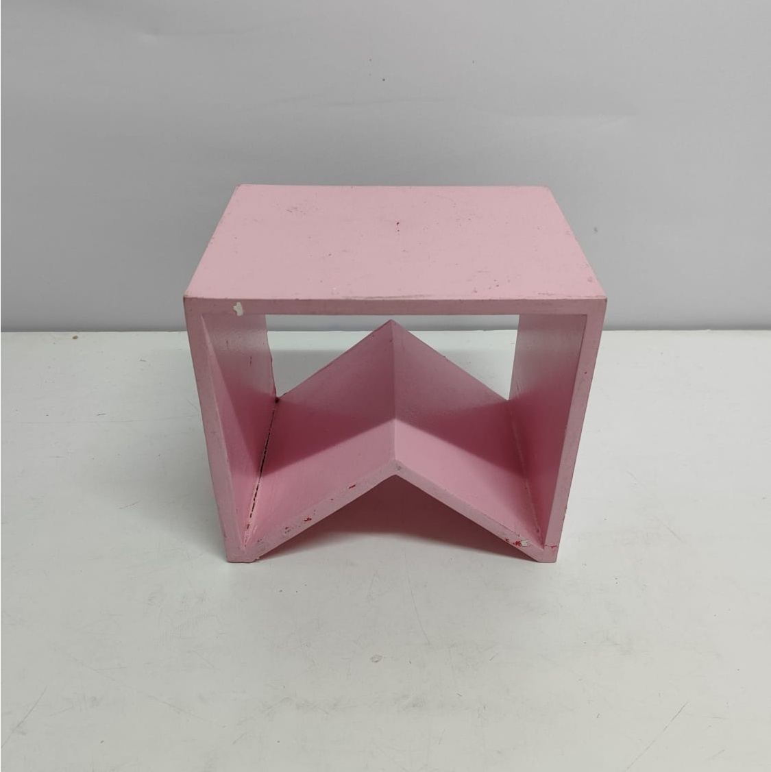 Bandeira Junina Mdf Rosa Claro (São João) 20Cm Alt X 23Cm Larg X 17Cm Comp - BBFestasAluguel 