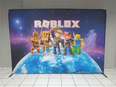 Painel Sublimado Roblox 3M X 2M - BB Festas Aluguel 