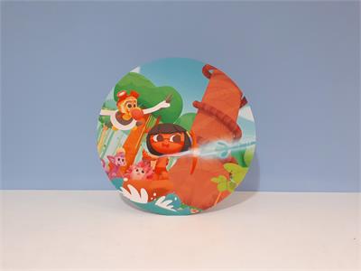 Painel Sublimado Redondo Taina Uma Aventura Na Amazonia 60Cm - BB Festas Aluguel 
