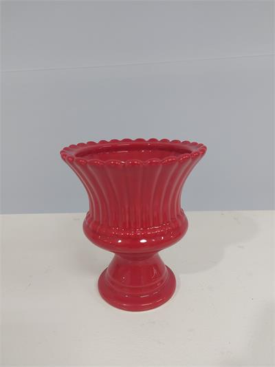 Vaso Taça P Vermelho 14Cm X 12Cm - BB Festas Aluguel 