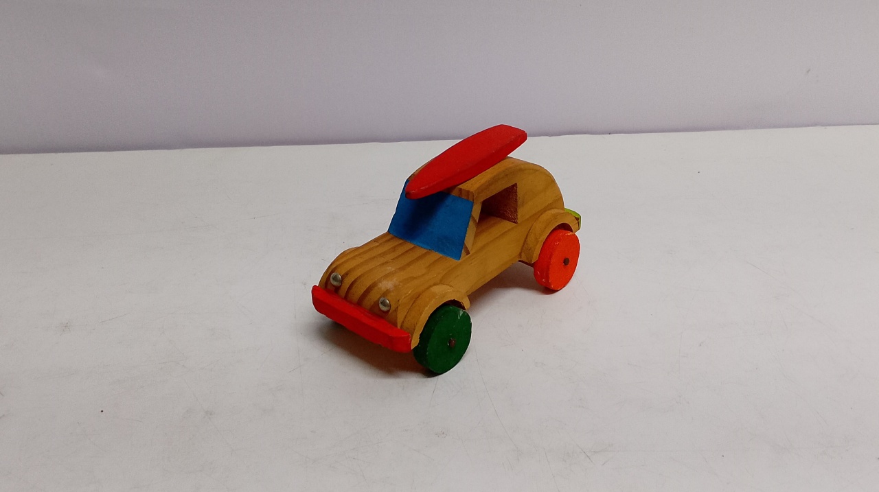 Fusca Artesanal Mdf 9Cm Alt X 8Cm Larg X 17Cm Comp  - BB Festas Aluguel 