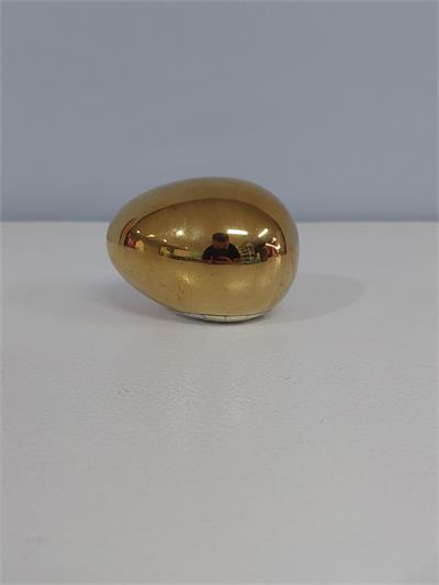 Ovo P Louça Dourada Alt 8Cm X 5Cm - BB Festas Aluguel 