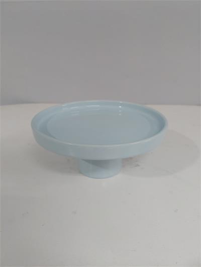 Porta Doce Com Borda Reta P Azul Claro  9Cm Alt X 19Cm Diametro - BB Festas Aluguel 