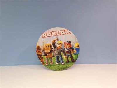 Painel Sublimado Redondo Roblox 60Cm - BB Festas Aluguel 