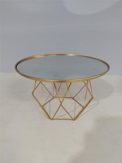 Porta Doce Redondo Vidro Com Base 3D Dourada 15Cm X 25Cm - BB Festas Aluguel 