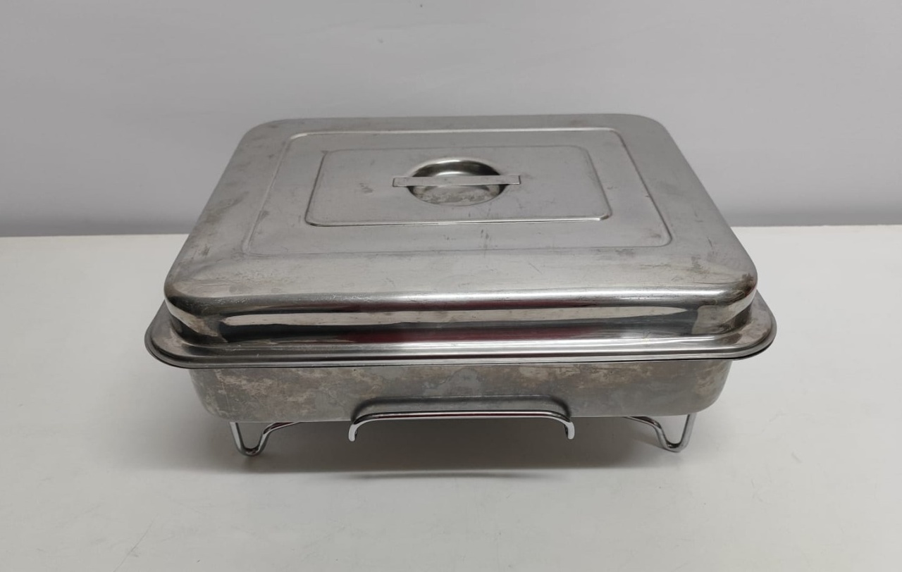 Richô Retangular Médio Inox 6L  - BB Festas Aluguel 