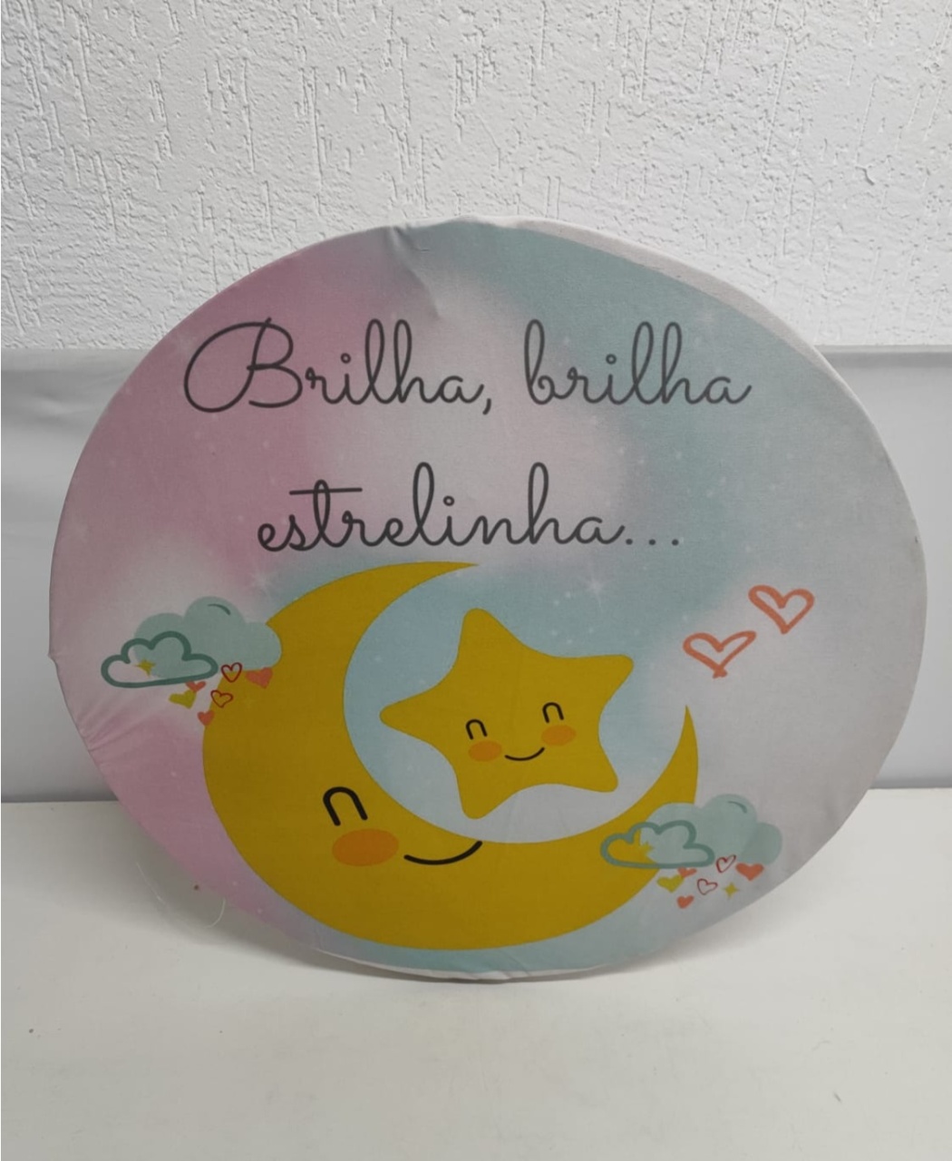 Painel Sublimado Redondo Brilha Brilha Estrelinha 60Cm  - BB Festas Aluguel 