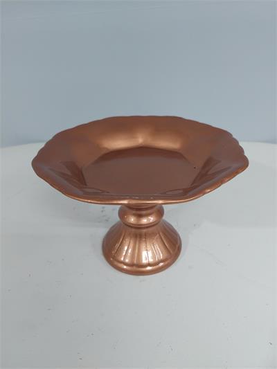 Porta Doce Fundo M Rosé Gold 15Cm X 23Cm - BB Festas Aluguel 