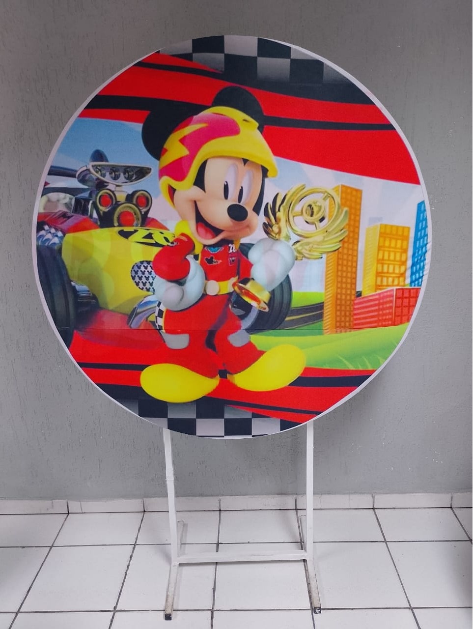 Painel Mickey Piloto 1,30M (Bb Festas) - BB Festas Aluguel 