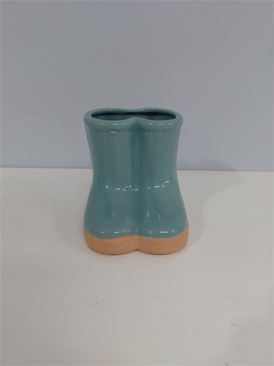 Bota Louça G Azul Celeste Alt 10Cm X 12Cm X 10Cm - BB Festas Aluguel 