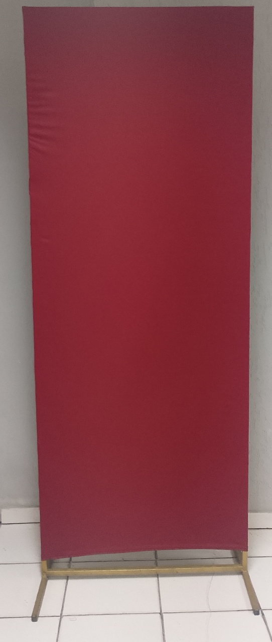 Tecido Retangular Lateral Liso Vinho (Bb Festas) 1,90M Alt. X 80Cm Larg - BBFestasAluguel 