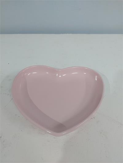 Bandeja Coração P Rosa Claro 3Cm Alt 16Cm Larg X 18Cm Comp - BB Festas Aluguel 