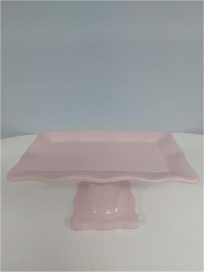 Porta Doce Retangular Babado Rosa Claro Alt13Cm 27Cm X 16Cm - BB Festas Aluguel 