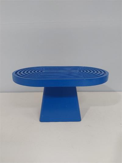 Porta Doce Espiral Alto Azul Escuro Alt 14Cm X 30Cm X 20Cm - BB Festas Aluguel 