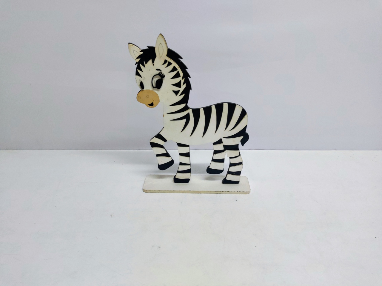 Totem Zebra 31Cm Alt X 23Cm Larg - BB Festas Aluguel 